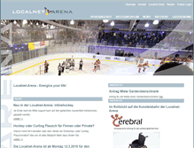 Tablet Screenshot of localnet-arena.ch